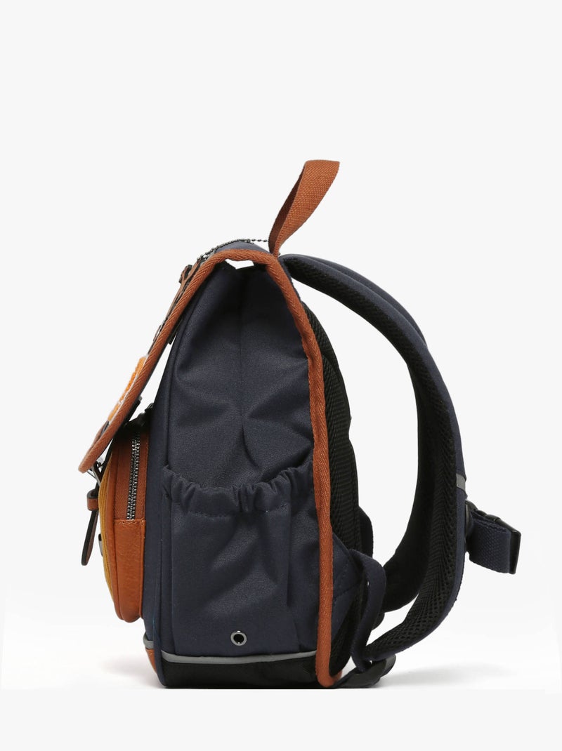 Sac À Dos 1 Compartiment Cameleon Bleu Marron Bleu - Kiabi