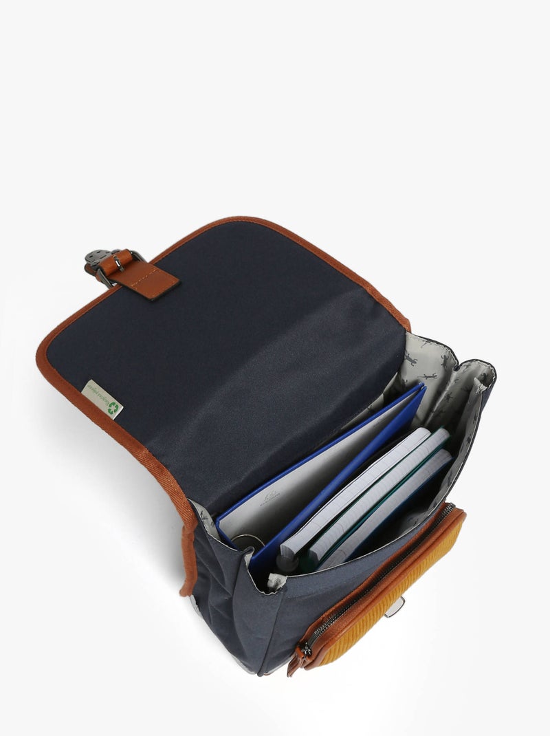 Sac À Dos 1 Compartiment Cameleon Bleu Marron Bleu - Kiabi