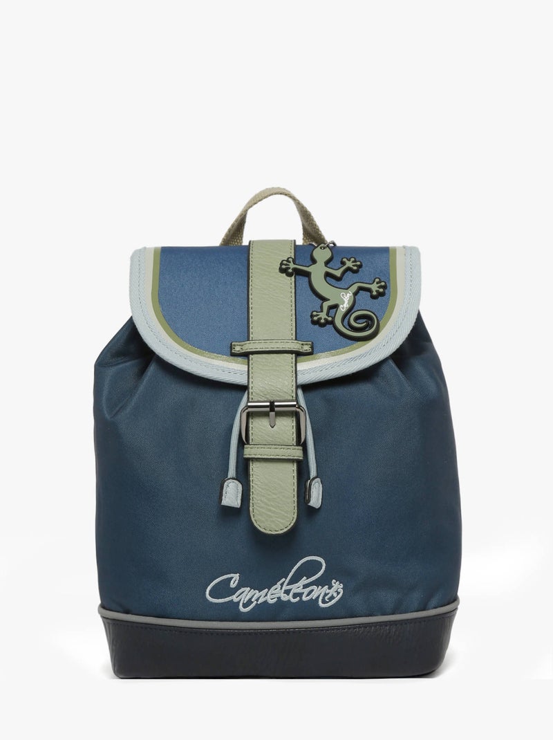 Sac À Dos 1 Compartiment Cameleon Bleu Vert Noir - Kiabi