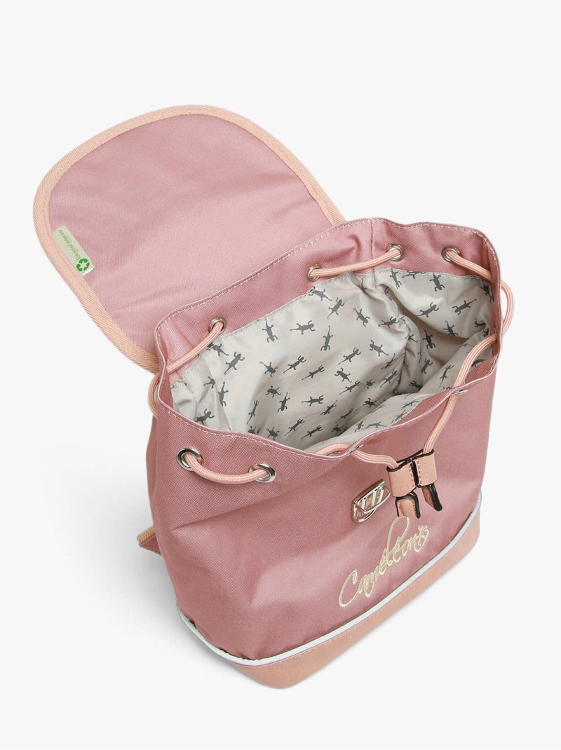 Sac À Dos 1 Compartiment Cameleon Gris Rose - Kiabi