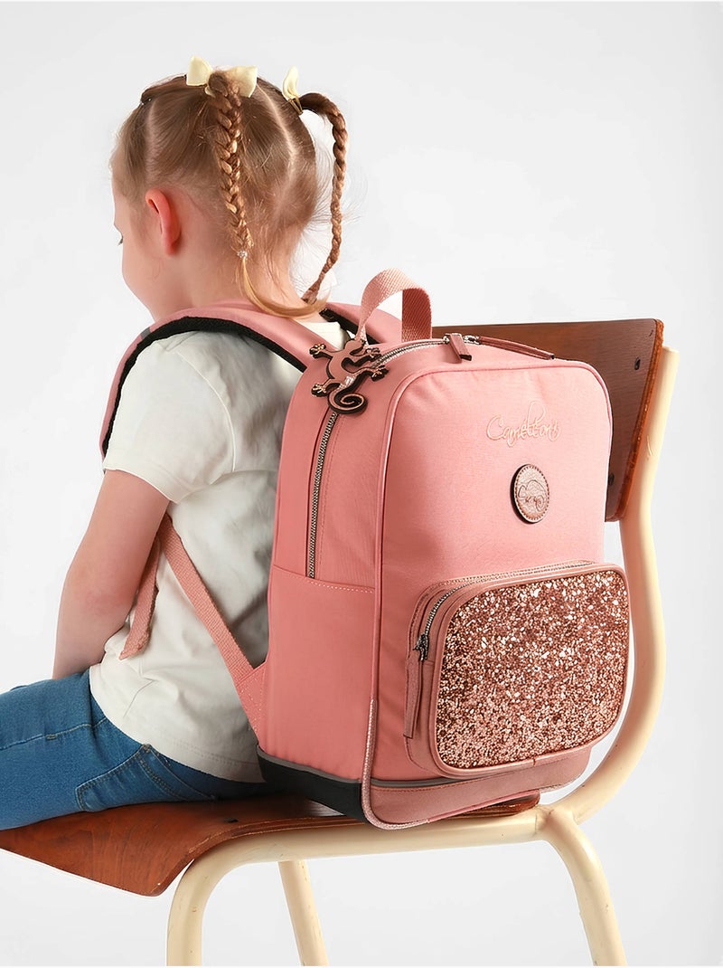 Sac À Dos 1 Compartiment Cameleon Rose bonbon - Kiabi