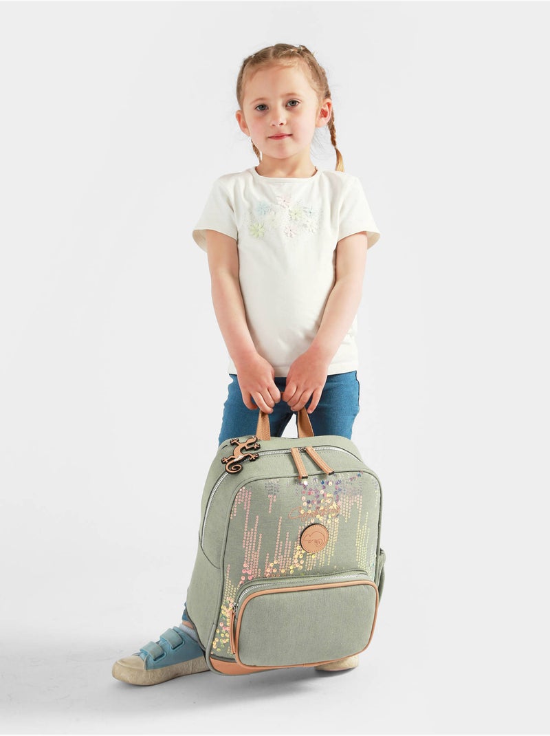 Sac À Dos 1 Compartiment Cameleon Vert tilleul - Kiabi
