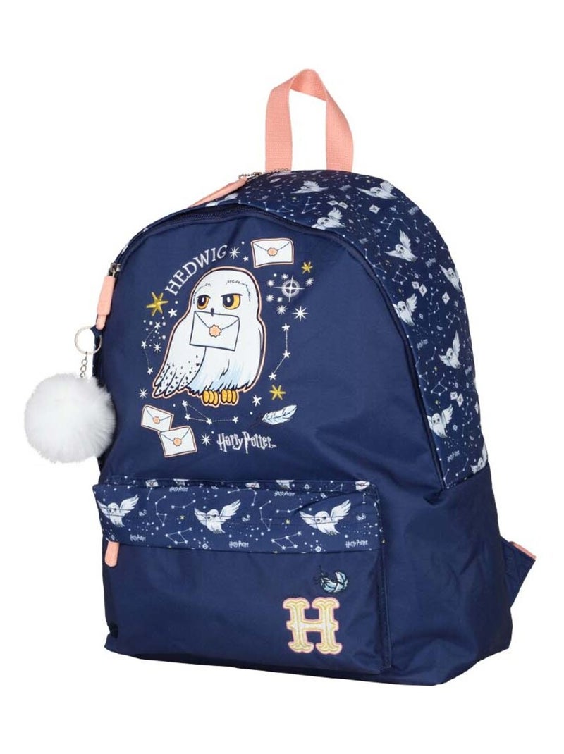 Sac à dos 1 compartiment fille HARRY POTTER Hedwig Bleu gris - Kiabi