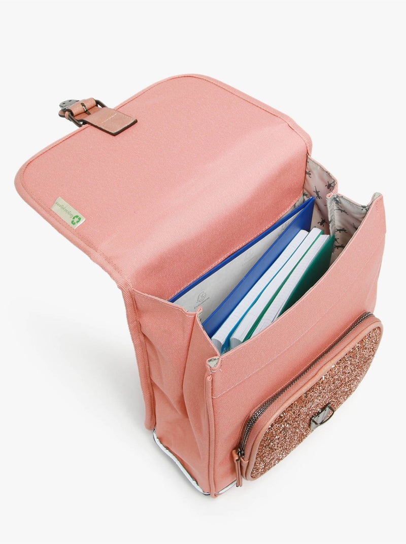 Sac À Dos 1 Compartiment Vintage Fantasy Cameleon Rose bonbon - Kiabi