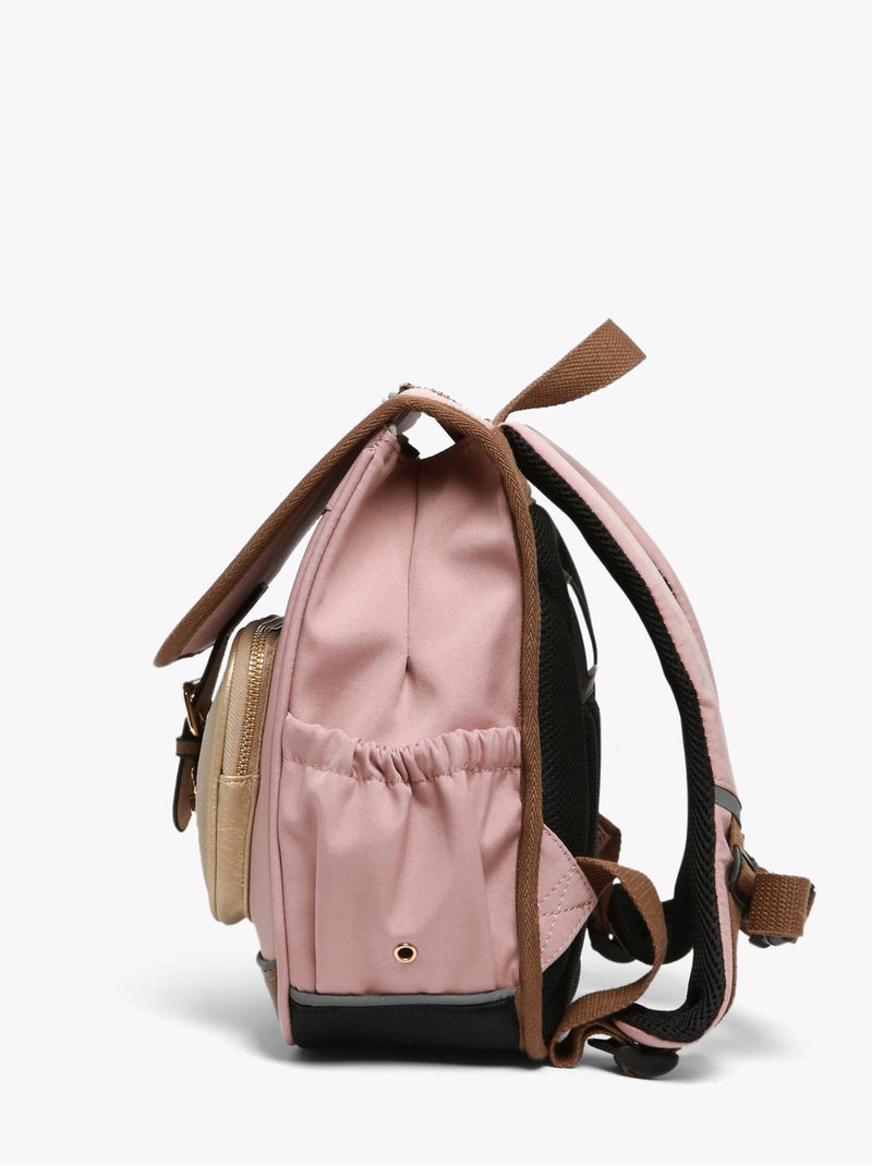Sac À Dos 1 Compartiment Vintage Fantasy Cameleon Rose/Jaune - Kiabi