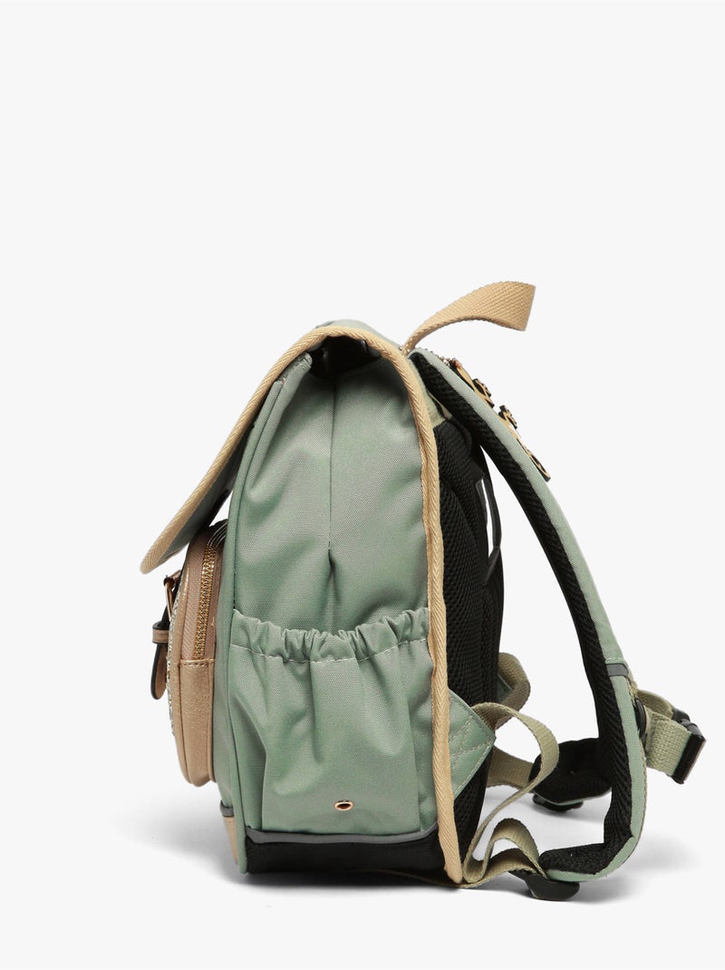 Sac À Dos 1 Compartiment Vintage Fantasy Cameleon Vert pistache - Kiabi