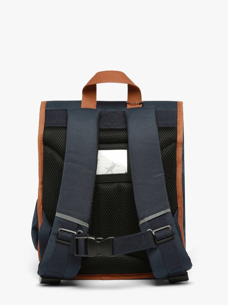 Sac À Dos 1 Compartiment Vintage Urban Cameleon Bleu Marron Bleu - Kiabi