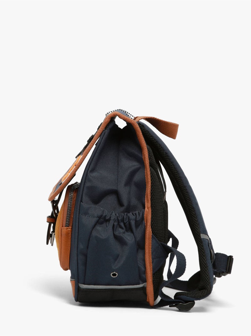 Sac À Dos 1 Compartiment Vintage Urban Cameleon Bleu Marron Bleu - Kiabi