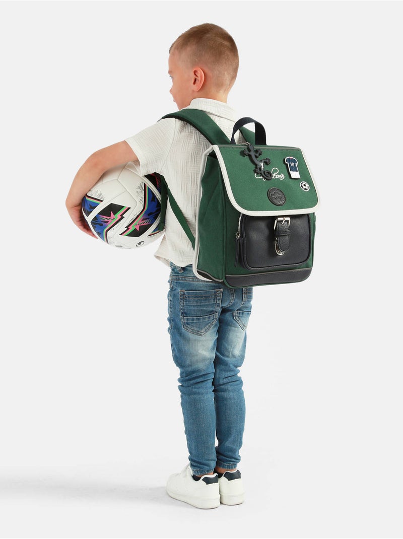 Sac À Dos 1 Compartiment Vintage Urban Cameleon Vert bouteille - Kiabi