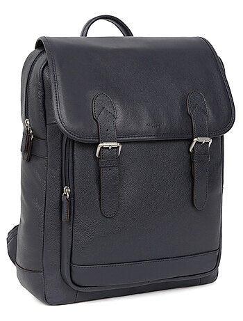 Sac à dos 13" & a4 cuir confort hexagona