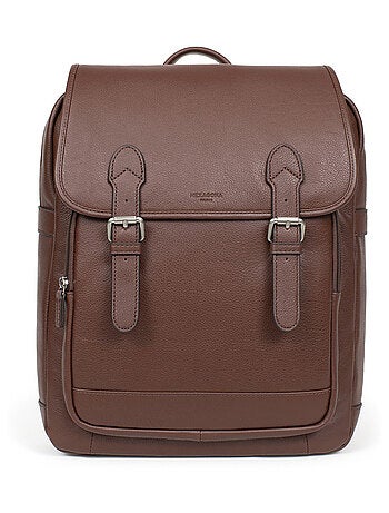 Sac à dos 13" & a4 cuir confort hexagona