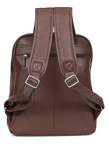 Sac à dos 13" & a4 cuir confort hexagona