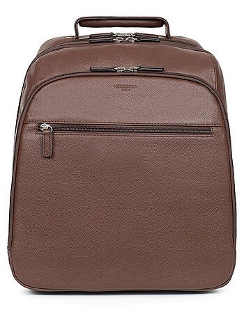 Sac à dos 13" & a4 cuir confort hexagona