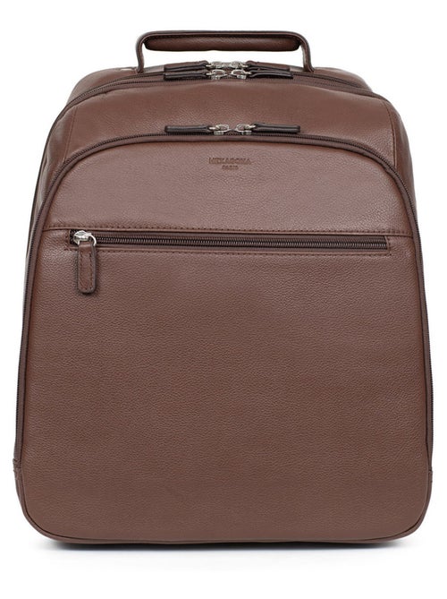 Sac à dos  13" & a4  cuir confort hexagona - Kiabi