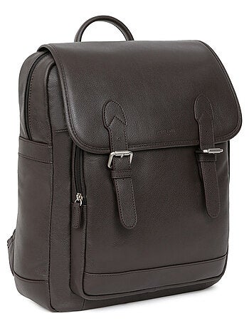 Sac à dos 13" & a4 cuir confort hexagona