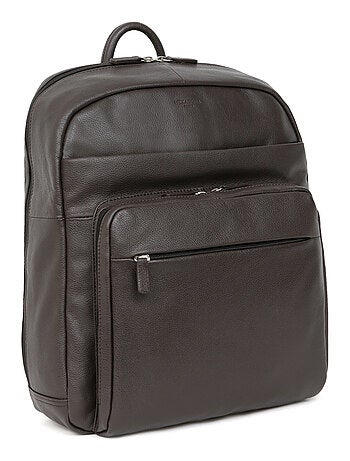 Sac à dos 13" & a4 cuir confort hexagona