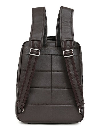 Sac à dos 13" & a4 cuir confort hexagona