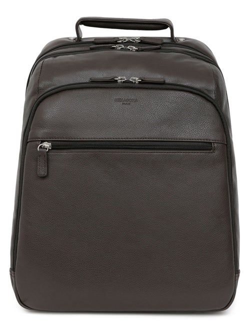 Sac à dos  13" & a4  cuir confort hexagona - Kiabi