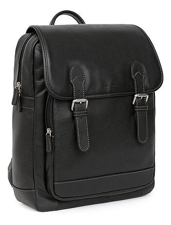 Sac à dos 13" & a4 cuir confort hexagona