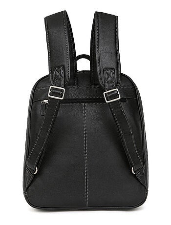 Sac à dos 13" & a4 cuir confort hexagona