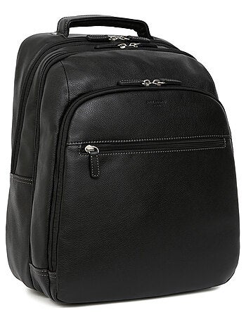 Sac à dos 13" & a4 cuir confort hexagona
