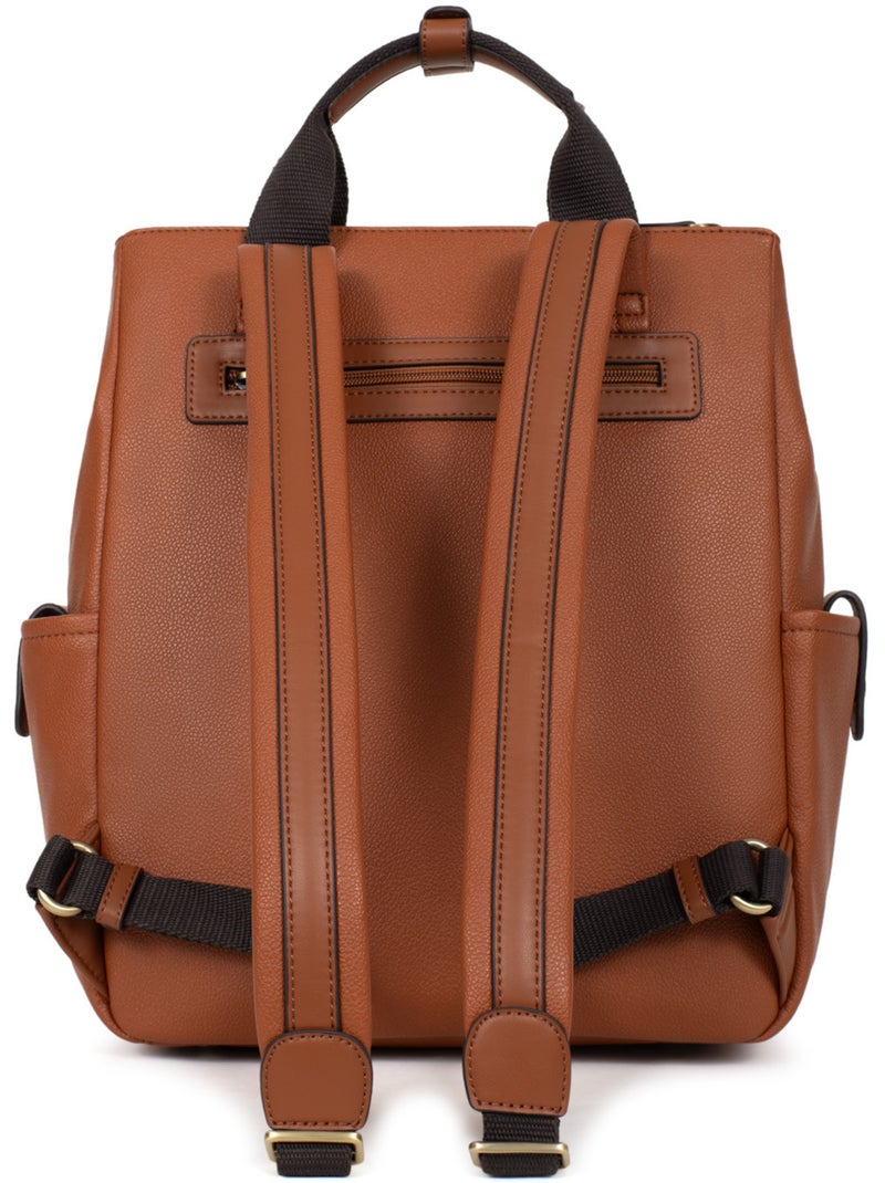 Sac à dos  13" & A4 RONDA Cognac - Kiabi