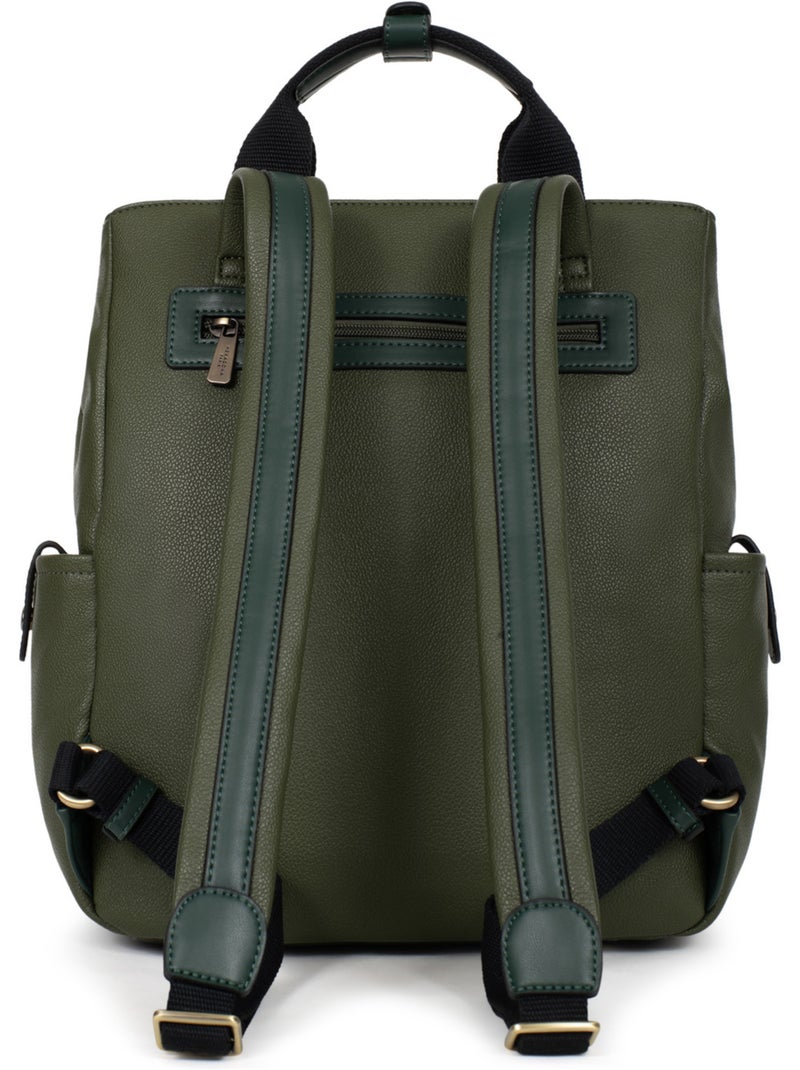 Sac à dos  13" & A4 RONDA Kaki - Kiabi