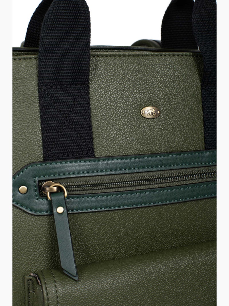 Sac à dos  13" & A4 RONDA Kaki - Kiabi