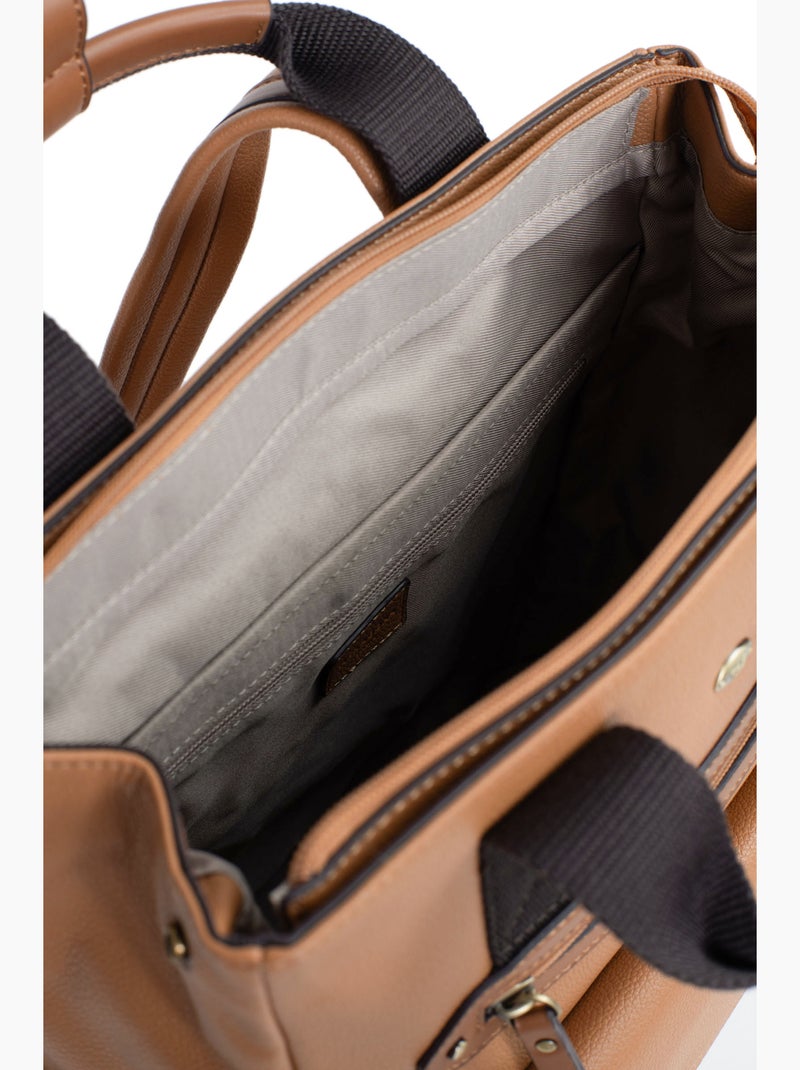 Sac à dos  13" & A4 RONDA Marron clair - Kiabi