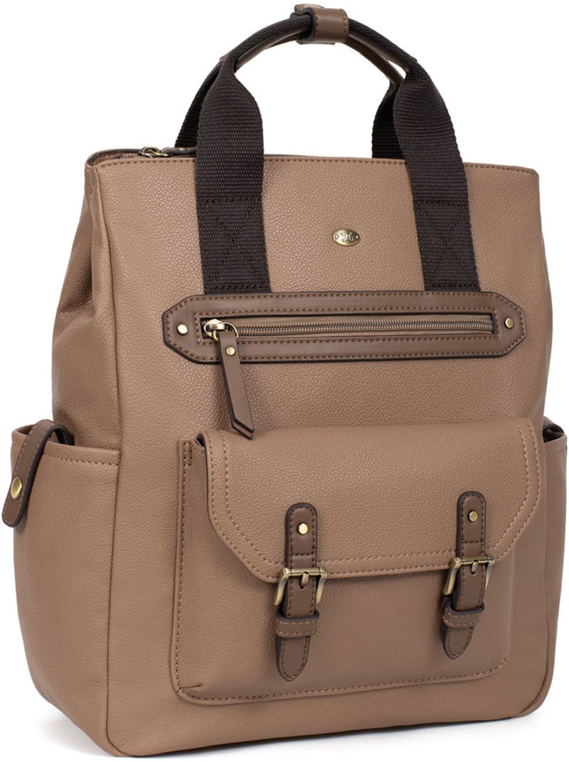 Sac à dos  13" & A4 RONDA Taupe - Kiabi