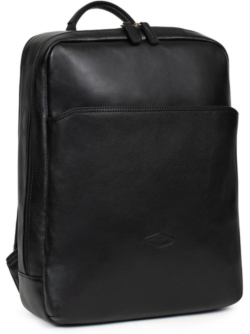 Sac à dos 15" & a4 cuir stuart - Kiabi Sac à dos 15" & a4 cuir stuart - Kiabi