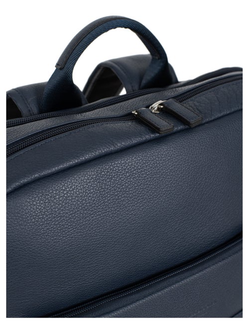 Sac à dos  15" & Tablette & A4  Cuir CONFORT - Kiabi