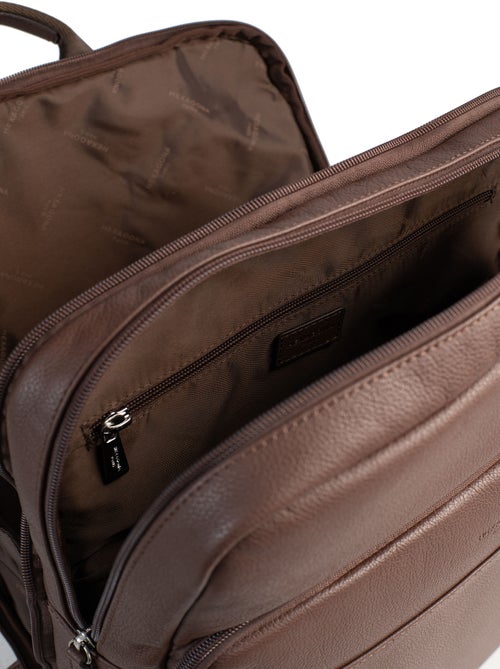 Sac à dos  15" & Tablette & A4  Cuir CONFORT - Kiabi