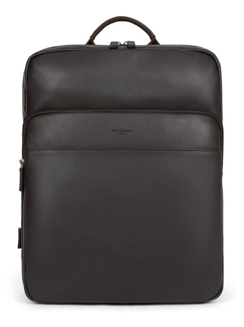 Sac à dos  15" & Tablette & A4  Cuir CONFORT - Kiabi