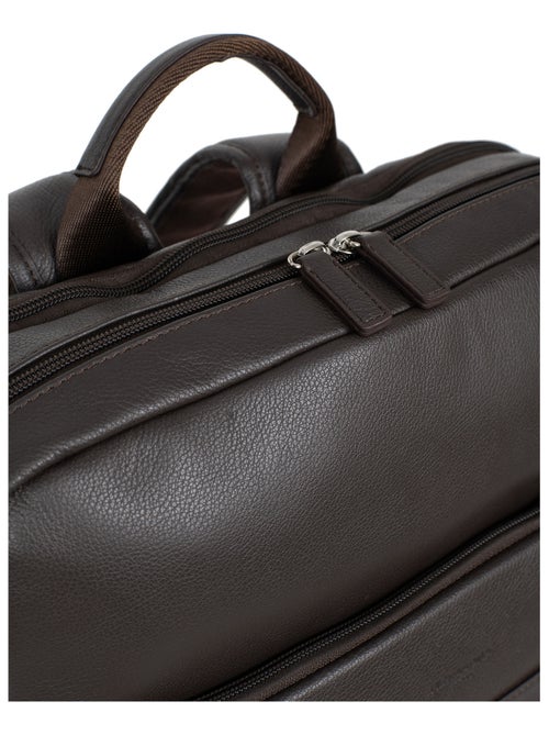 Sac à dos  15" & Tablette & A4  Cuir CONFORT - Kiabi