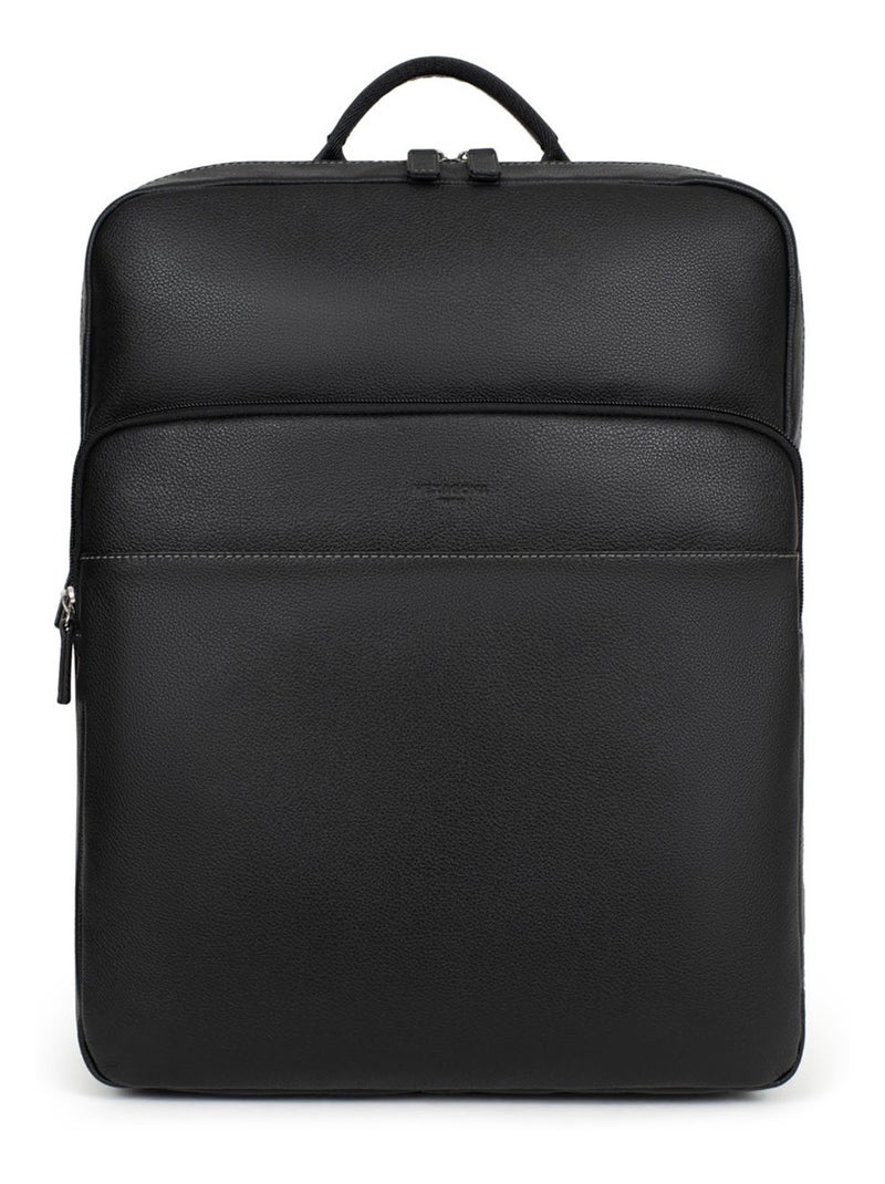 Sac à dos  15" & Tablette & A4  Cuir CONFORT Noir - Kiabi