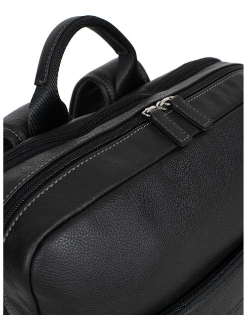 Sac à dos  15" & Tablette & A4  Cuir CONFORT - Kiabi