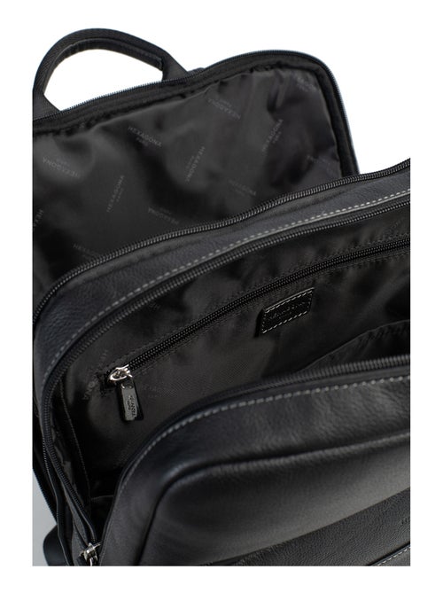 Sac à dos  15" & Tablette & A4  Cuir CONFORT - Kiabi