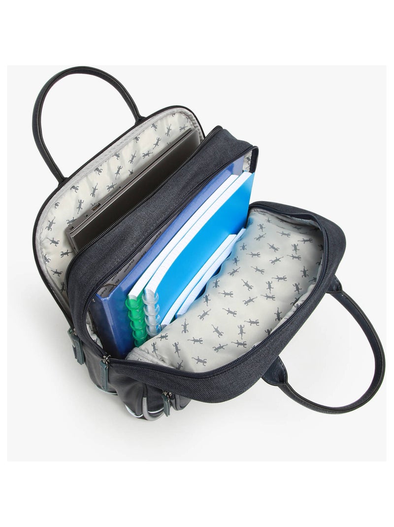 Sac À Dos 2 Compartiments Cameleon Bleu Argenté Bleu - Kiabi