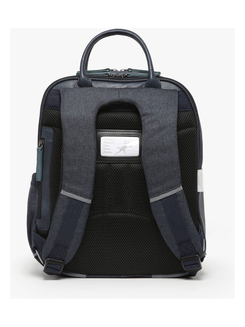 Sac À Dos 2 Compartiments Cameleon Bleu Argenté Bleu - Kiabi