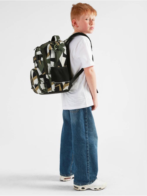 Sac À Dos 2 Compartiments Cameleon Polyester Recycle - Kiabi
