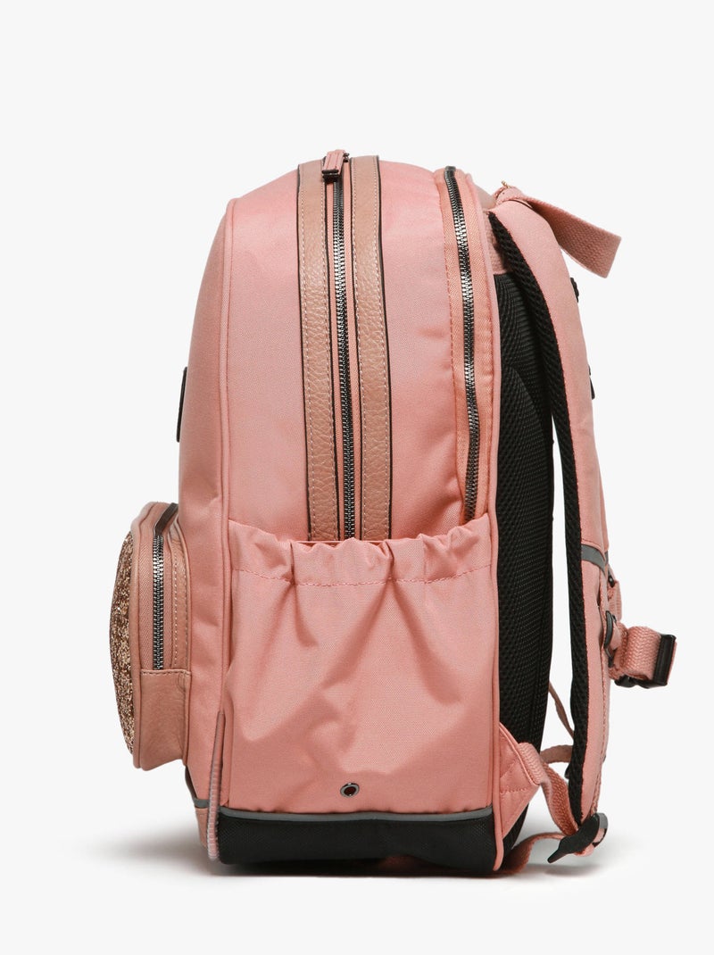 Sac À Dos 2 Compartiments Cameleon Rose bonbon - Kiabi