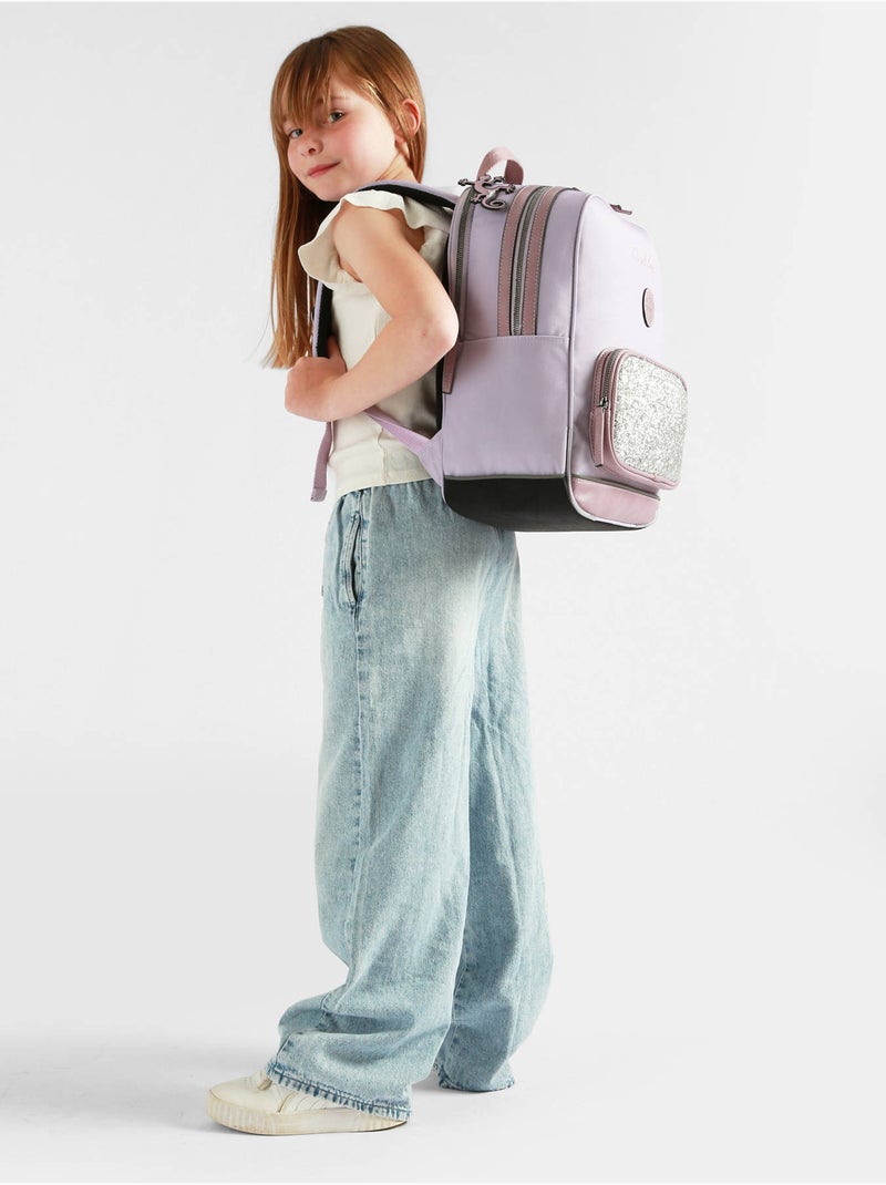 Sac à dos 2 compartiments cameleon Violet clair - Kiabi