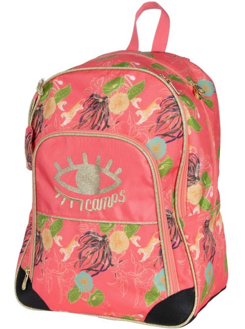 Sac à Dos 2 compartiments Camps United Eye imprimé floral 42 CM - Kiabi