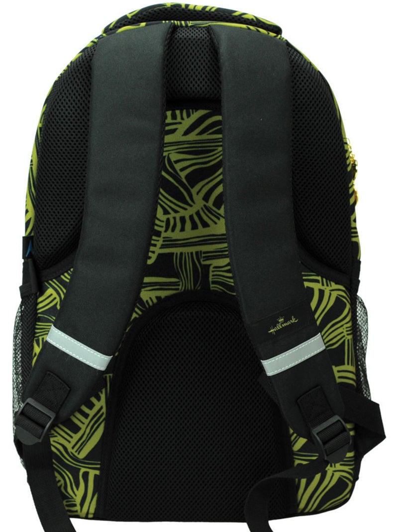 Sac à dos 2 compartiments en textile imprimé Hallmark Golden Noir Vert clair Noir - Kiabi