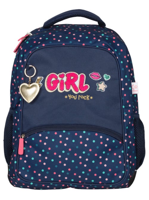 Sac à dos 2 compartiments fille KIP Girl You Rock - Kiabi