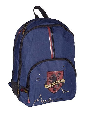 Sac à dos 2 compartiments HARRY POTTER bleu marine blason Gryffondor