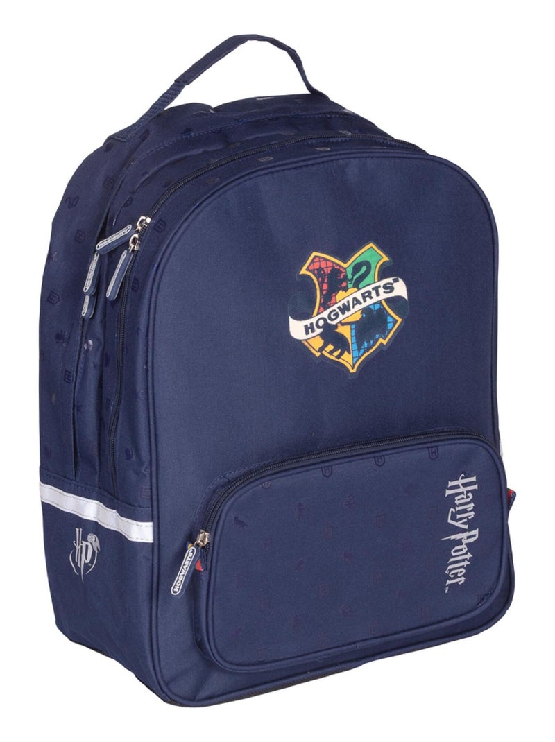 SAC A DOS 2 COMPARTIMENTS HARRY POTTER COLLEGE HOGWARTS Bleu marine - Kiabi