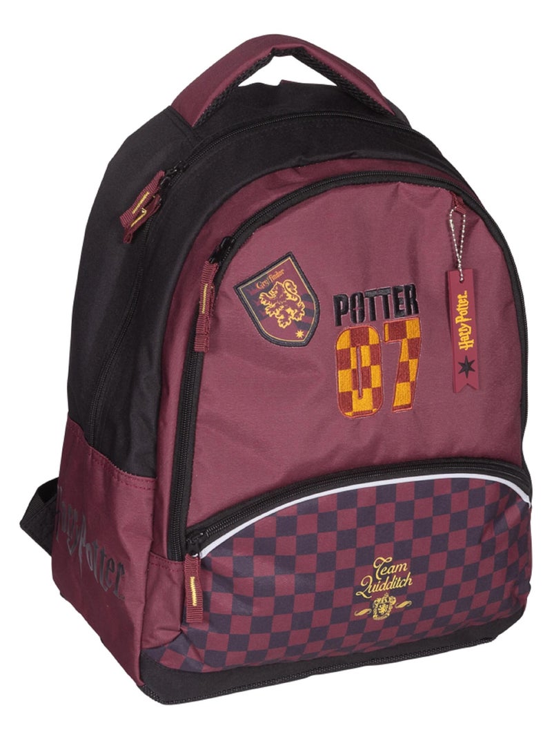 SAC A DOS 2 COMPARTIMENTS HARRY POTTER TEAM QUIDDITCH Gris Bordeaux - Kiabi