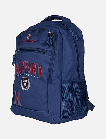 Sac à dos 2 compartiments HARVARD UNIVERSITY bleu marine avec logo brodé